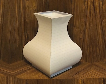 3D , Vase (Hultet) , DIY Ppaercraft , Home Decor , Instant Download , PDF , Flower Vase , 3D Prints , Printable pdf , Creative , craft
