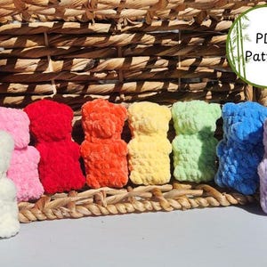Amigurumi Häkelanleitung, Gummibärchen-Bär häkeln, Amigurumi Schlüsselanhänger