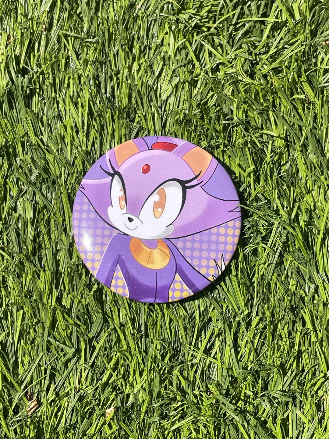 Sonic the Hedgehog Blaze Button Etsy