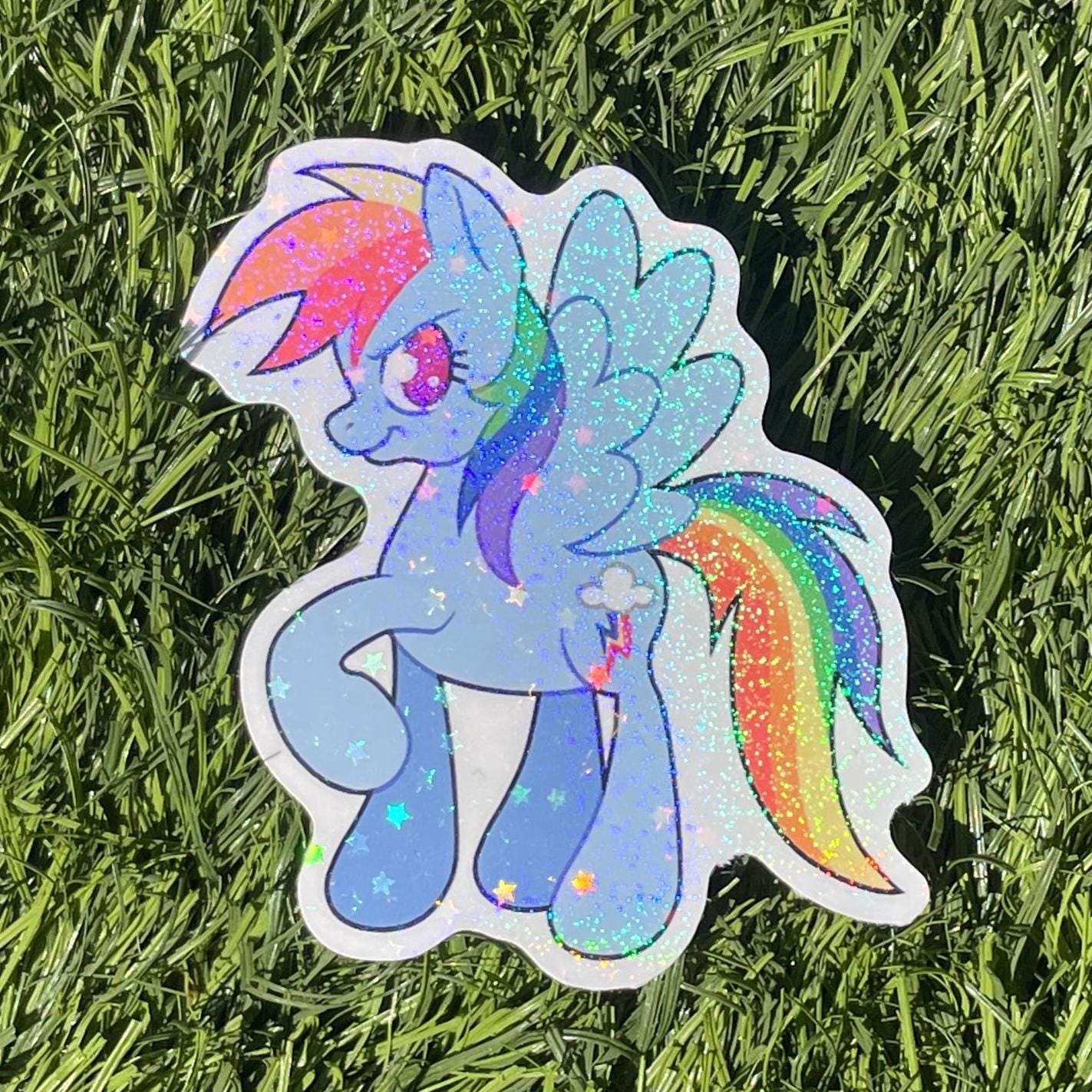 Raainbowdash Sticker Rainbow Dash Sticker - Etsy