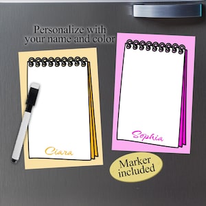 Personalized Magnetic Dry Erase Board: locker and Fridge Whiteboard with Marker for gift