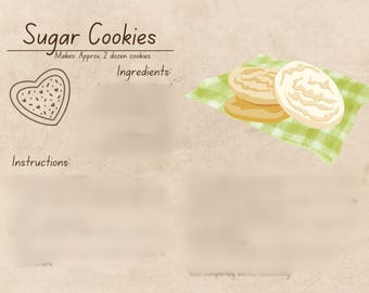 Sugar Cookie Recipe - Best Sugar Cookies - No Fail Sugar Cookie Recipe - Includes Royal Icing - Easy - 6 Ingredients