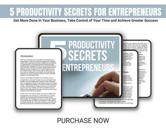 Déverrouillez 5 secrets de productivité : un guide PDF essentiel à l'usage des entrepreneurs pour se concentrer et réussir