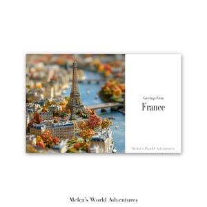 Carte postale numérique France Voyages du monde Europe Photographie de voyage Salutations de paysage urbain Carte postale téléchargeable-cadeau Conception assistée par IA-05