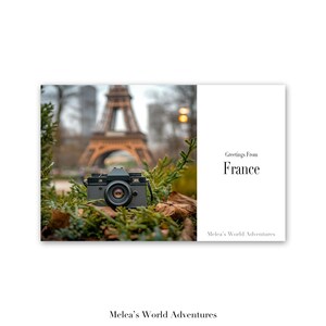Carte postale numérique France Voyages du monde Europe Photographie de voyage Salutations de paysage urbain Carte postale téléchargeable-cadeau Conception assistée par IA-08