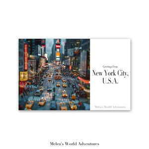 Cartão postal digital da cidade de Nova York, EUA, viagens pelo mundo, viagens pela América do Norte, fotografia, saudações da paisagem urbana, design assistido por IA para download-02