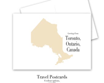 Cartolina digitale stampabile Toronto, Ontario, Canada Cartolina Viaggi nel mondo Nord America Saluti da Download immediato Scaricabile Y01