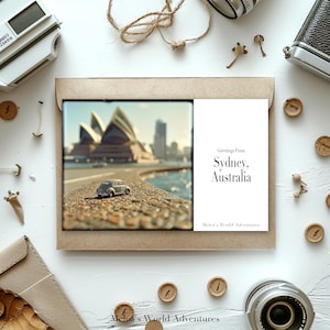 Cartão postal digital de Sydney, Austrália, Oceania, fotografia de viagem mundial, saudações da paisagem urbana, cartão postal para download, design assistido por IA-03