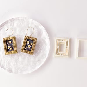 Vintage Rectangle Frame Cutter Set: Polymer Clay Jewelry Tool