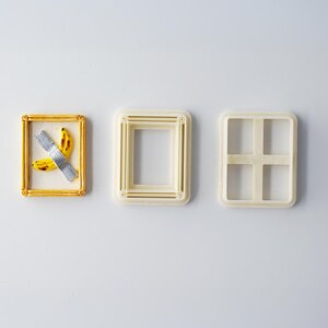 Vintage Rectangle Frame Cutter Set: Polymer Clay Tool