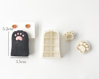 Cat Paw Card / Photo Holder Clay Cutter Set — Polymer Clay Tool