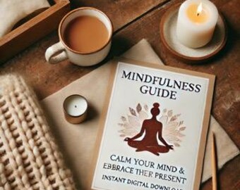 Achtsamkeits-Anleitung PDF | Praktisches Arbeitsheft | Stressabbau, Meditation, Selbstfürsorge und geistige Klarheit
