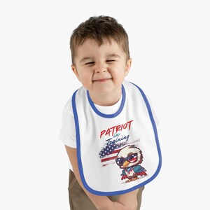 Entzückendes Vaterland-Lätzchen für Babys, Perfekt für Feierlichkeiten zum 4.