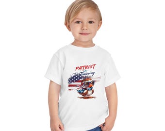 Toddler Patriotic Tee, Kids Independence Day Shirt, Toddler T-Shirt, 4th of July Outfit, Baby Patriot Tee, Cute Summer Top