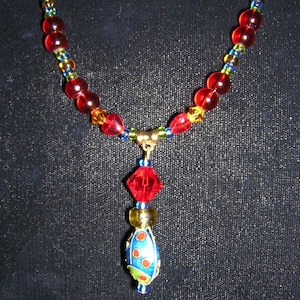 Lady Bug Love Drop Necklace (N5)