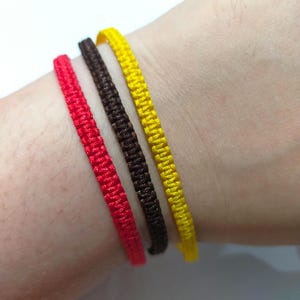 Rote Kordel Armband, Unisex Armband, rotes Knotenarmband, Geschenk für sie, Surferarmband, verstellbar, Sommerarmband, geflochtenes Armband, Fußkettchen