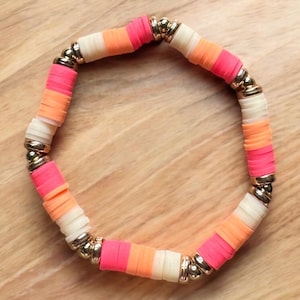 Bracelet de perles d&#39;argile Sunrise