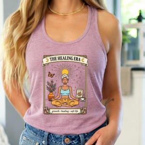 Healing Era Shirt Self Care Tee Soft Life Shirt, Tarot Card Shirt, Tarot Reader Gift, Soft Girl Aesthetic Shirt image 10