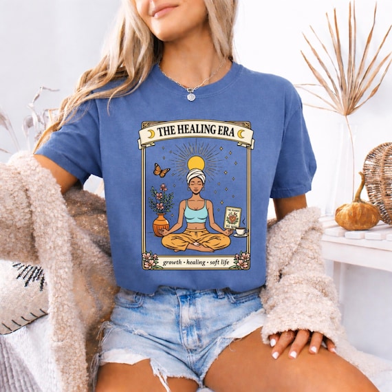 Healing Era Shirt Self Care Tee Soft Life Shirt, Tarot Card Shirt, Tarot Reader Gift, Soft Girl Aesthetic Shirt