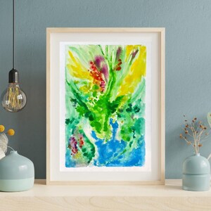 Summer Rage I – Original Aquarell Malerei auf Papier – Dopamin Farbgebung – Einweihungsgeschenk