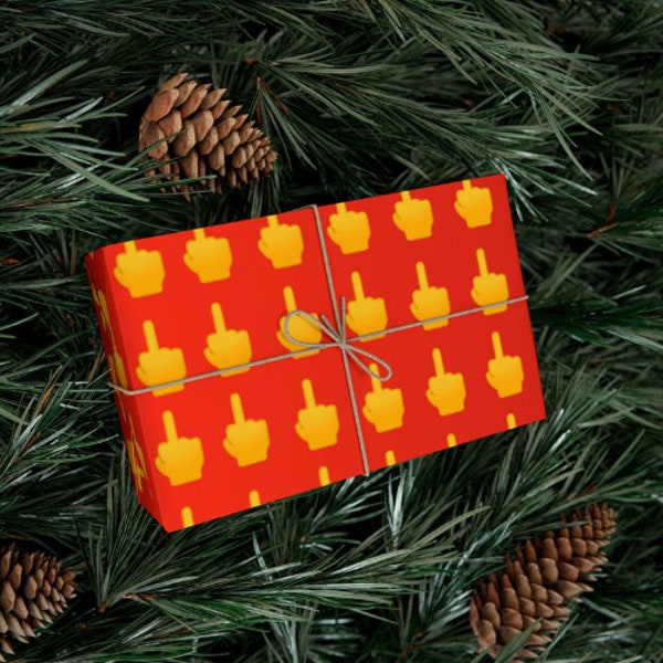 Middle Finger Gift Wrap 30x20 inch - Funny Wrapping Paper -  Rude Wrapping Paper