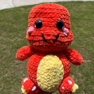 Fire Lizard Plush – Handmade Charmander-Inspired Amigurumi