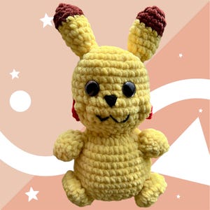 Electric Mouse Plush – Pikachu-Inspired Crochet Amigurumi