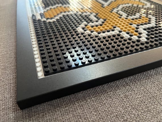 New Orleans Saints Pixelated Brick Wall Art Framed - Etsy