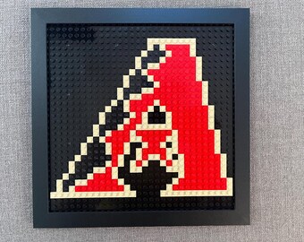 Arizona Diamondbacks Pixelated Brick Wall Art Framed