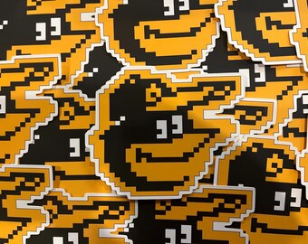 Baltimore Orioles Pixelated Sticker
