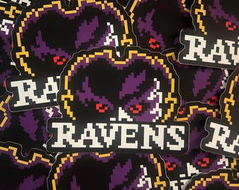 Baltimore Ravens Pixelated Sticker