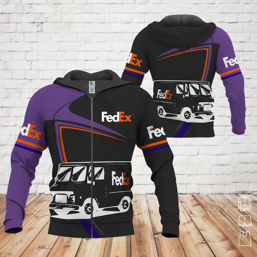 Fedex Truck Hoodie 3d