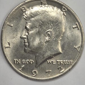 1972 Kennedy Half Dollar Philadelphia Mint AU Condition Collector Coin