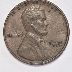 1955 Lincoln Wheat Cent - Philadelphia Mint