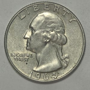 1964 Washington Quarter - Denver Mint - 90% Silver
