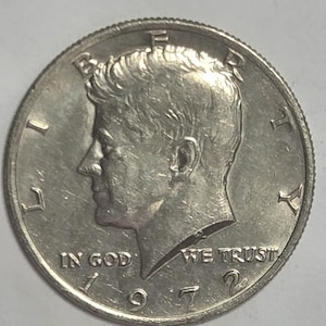 1972 Kennedy Half Dollar Philadelphia Mint AU Condition Collector Coin