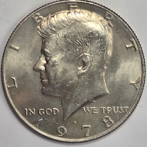 1978 Kennedy Half Dollar Denver Mint AU Condition Collector Coin