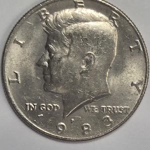 1983 Kennedy Half Dollar Philadelphia Mint AU Condition Collector Coin