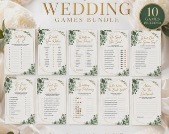 Hochzeitsspiele Bundle - 10 druckbare Brautparty Spiele (Digitaler Download)