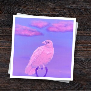 Strawberry Crow - Giclee Art Print