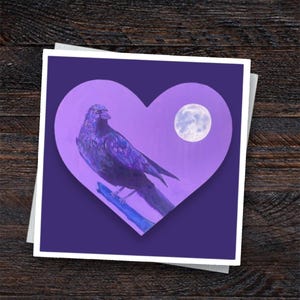 Purple Crow - Giclee Art Print