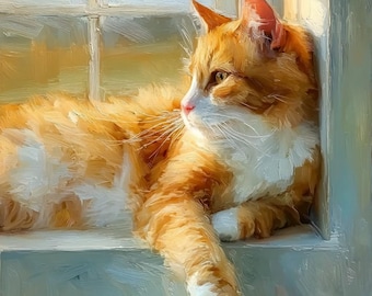 Custom Hand Painted Pet Portrait | Personalized Oil Painting on Canvas