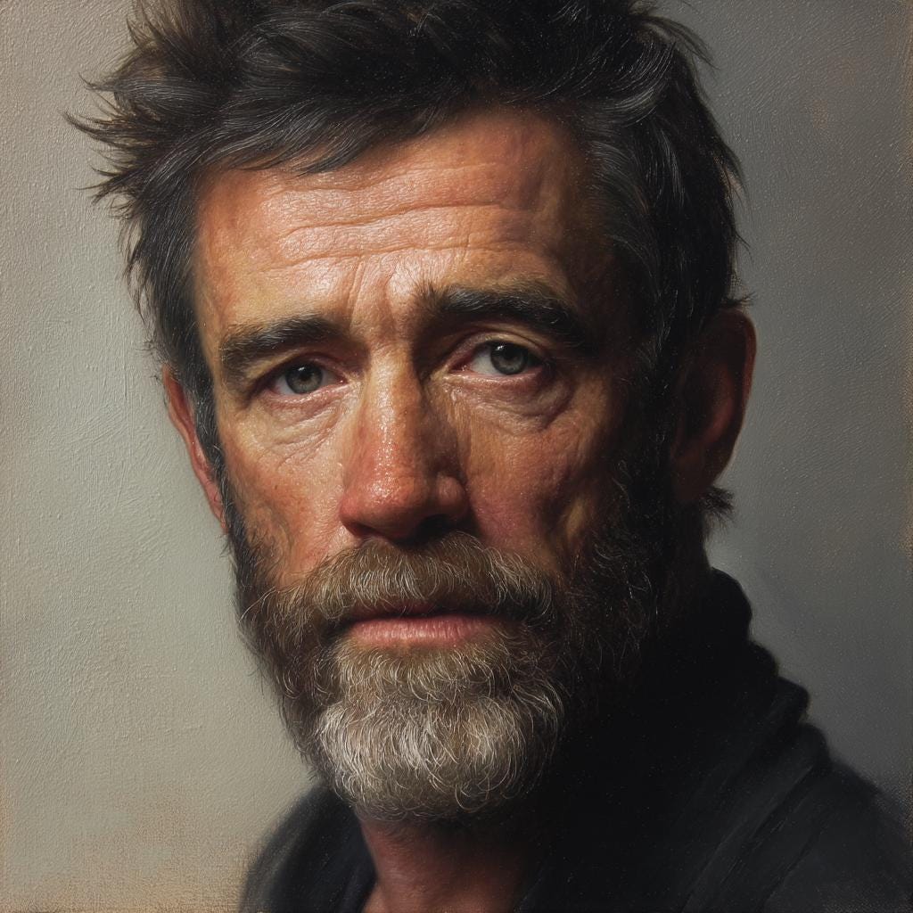 Custom Oil Portrait Painting from Photo: Handmade Husband Gift