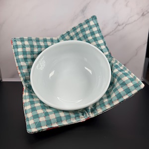 Cottagecore Handmade Bowl Cozy  – Heat-Safe & Reversible