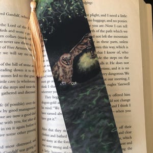 Nocturnal Owl Bookmark - Vintage Bookish Gift for Readers - Classic Literature Aesthetic - Gothic Dark Academia,  Magical, Mystical Owl Art