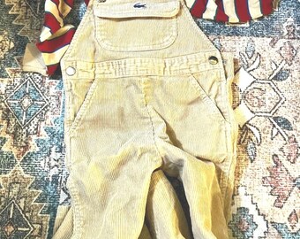 Zestaw ogrodniczek Vintage Lacoste, rozmiar 4T