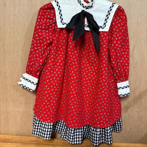 Vintage Flannel Jessica McClintock Gunne Sax Dress. Size 4
