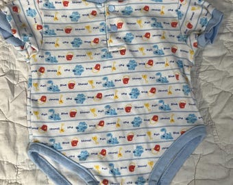 Vintage Baby Blues Clues Bodysuit. Sz 3/6 months