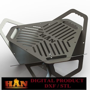 File DXF per braciere in metallo: design del braciere tagliato al laser (download immediato)