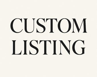 Solo pedidos personalizados